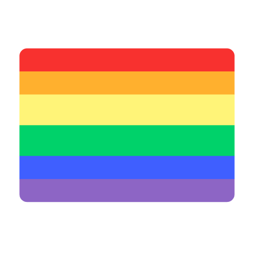 Rainbow Flag as drawn by Microsoft in Windows 11 23H2