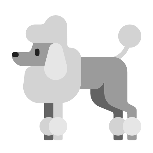 Poodle as drawn by Microsoft in Windows 11 23H2