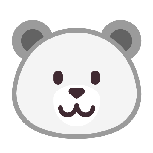 Polar Bear as drawn by Microsoft in Windows 11 23H2