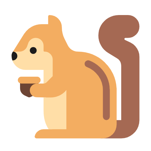 Streifenhörnchen as drawn by Microsoft in Windows 11 23H2