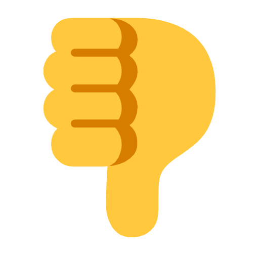 Thumbs Down as drawn by Microsoft in Windows 11 23H2