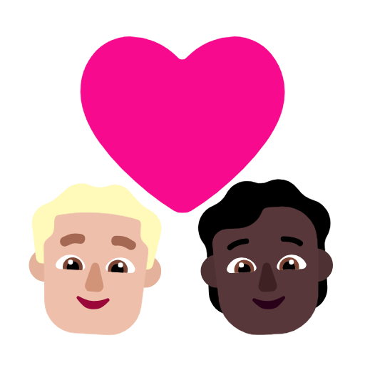 Couple With Heart: Man, Person, Medium-Light Skin Tone, Dark Skin Tone, the design in this release