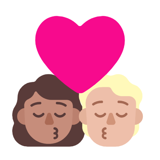 Kiss: Woman, Person, Medium Skin Tone, Medium-Light Skin Tone, the design in this release