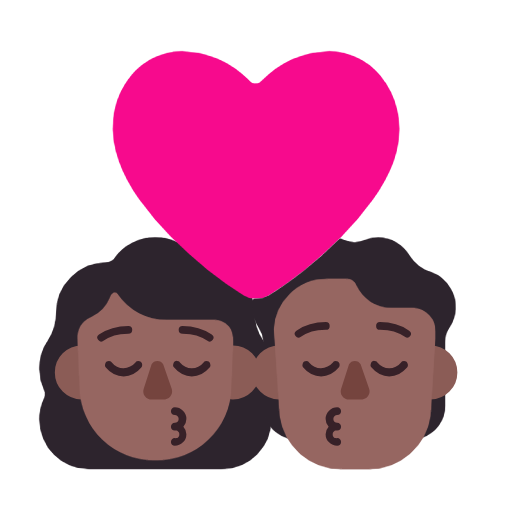 Kiss: Woman, Person, Medium-Dark Skin Tone, the design in this release