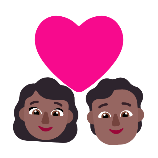 Couple With Heart: Woman, Person, Medium-Dark Skin Tone, the design in this release