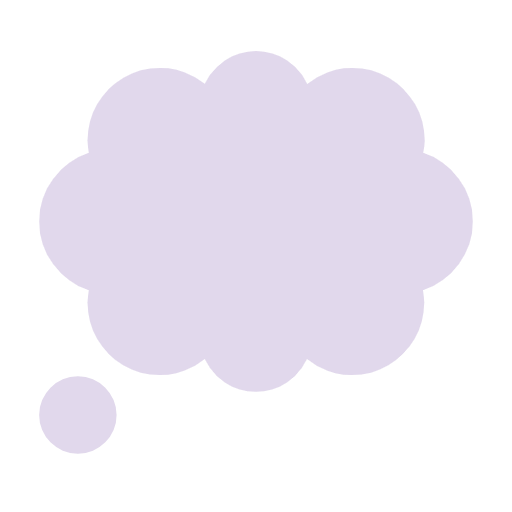 Thought Balloon as drawn by Microsoft in Windows 11 23H2
