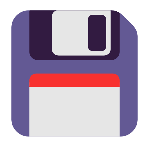 Floppy Disk as drawn by Microsoft in Windows 11 23H2