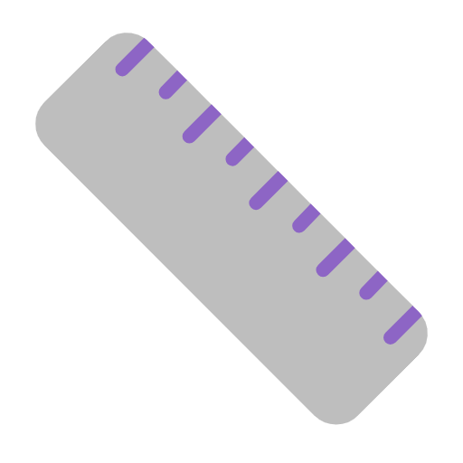 Straight Ruler as drawn by Microsoft in Windows 11 23H2