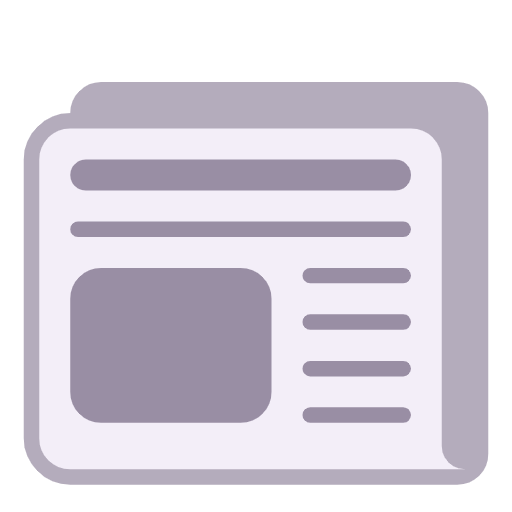 Newspaper as drawn by Microsoft in Windows 11 23H2