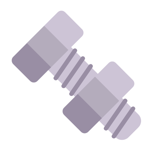 Nut and Bolt as drawn by Microsoft in Windows 11 23H2