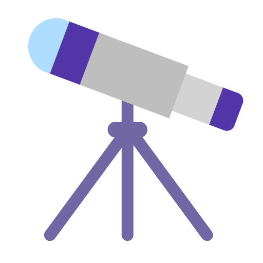 Telescope as drawn by Microsoft in Windows 11 23H2
