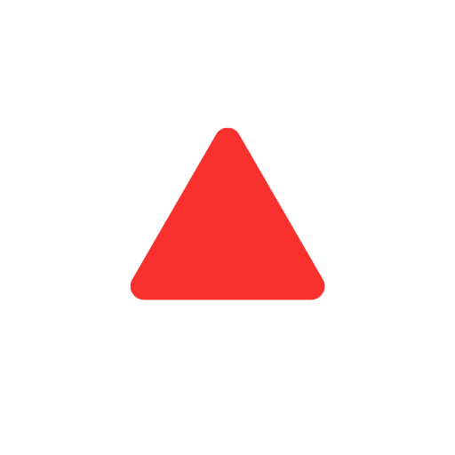 Red Triangle Pointed up as drawn by Microsoft in Windows 11 23H2