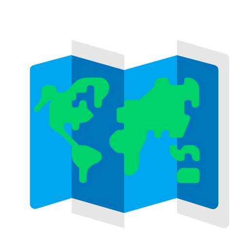 World Map as drawn by Microsoft in Windows 11 23H2