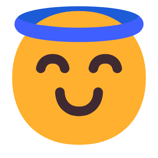 Smiling Face with Halo, the design in this release