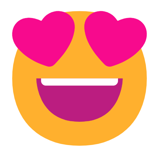 Smiling Face with Heart-Eyes, the design in this release