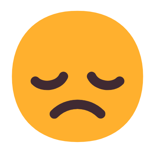 Disappointed Face as drawn by Microsoft in Windows 11 23H2