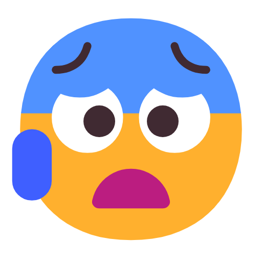 Anxious Face with Sweat, the design in this release
