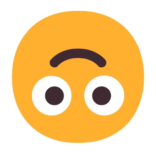Faccina Sottosopra as drawn by Microsoft in Windows 11 23H2