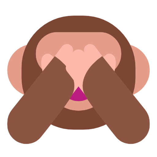 See-No-Evil Monkey as drawn by Microsoft in Windows 11 23H2