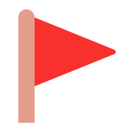 Triangular Flag as drawn by Microsoft in Windows 11 23H2
