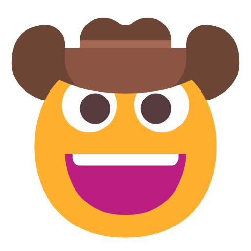 Cowboy Hat Face as drawn by Microsoft in Windows 11 23H2