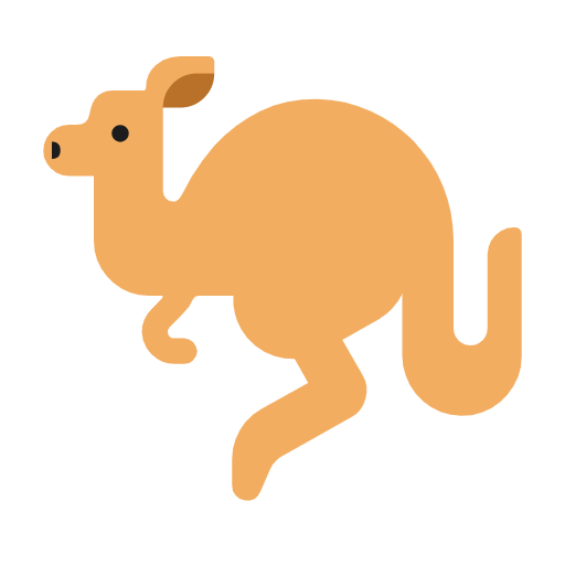 Kangaroo as drawn by Microsoft in Windows 11 23H2