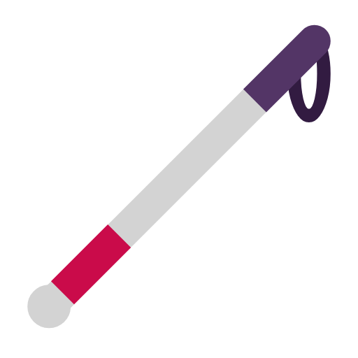 White Cane as drawn by Microsoft in Windows 11 23H2