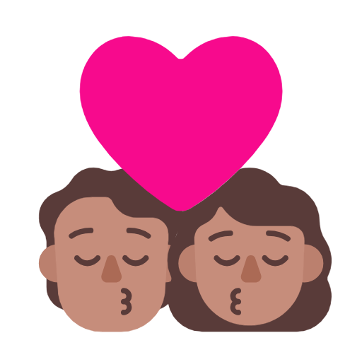 Kiss: Person, Woman, Medium Skin Tone, the design in this release