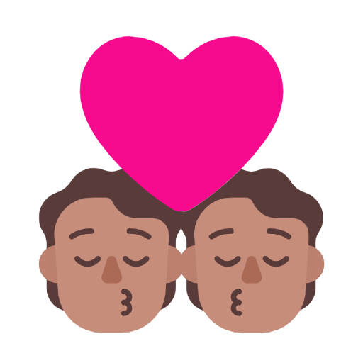 Kiss: Person, Person, Medium Skin Tone, the design in this release