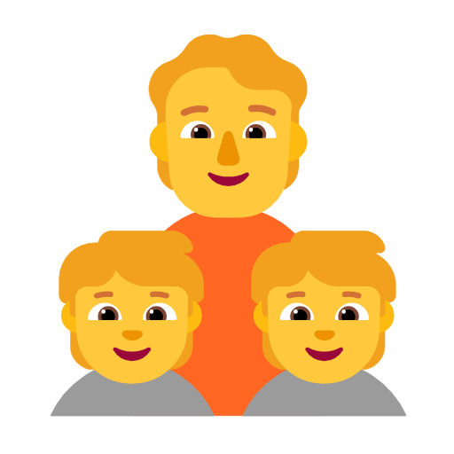 Family: Adult, Child, Child, the design in this release