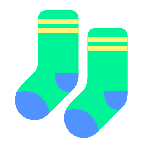 Socks as drawn by Microsoft in Windows 11 23H2
