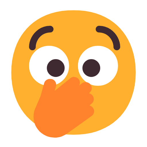 Face with Open Eyes and Hand Over Mouth, the design in this release