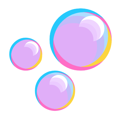 Bubbles as drawn by Microsoft in Windows 11 23H2