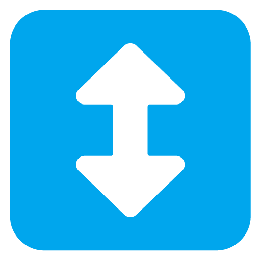 Up-Down Arrow as drawn by Microsoft in Windows 11 23H2