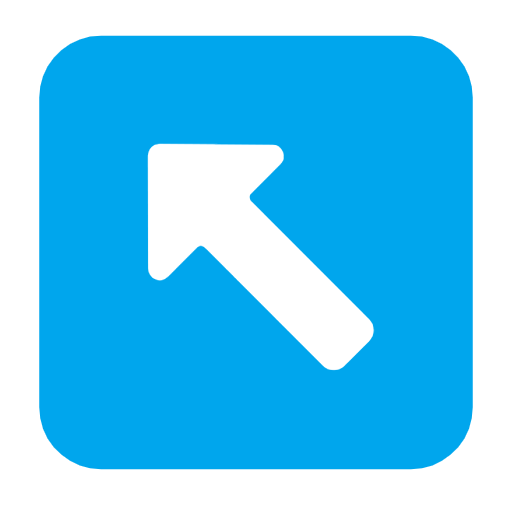 Up-Left Arrow as drawn by Microsoft in Windows 11 23H2