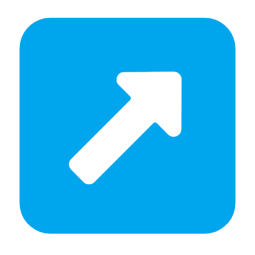 Up-Right Arrow as drawn by Microsoft in Windows 11 23H2