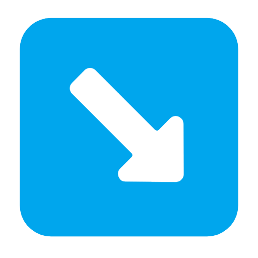 Down-Right Arrow as drawn by Microsoft in Windows 11 23H2