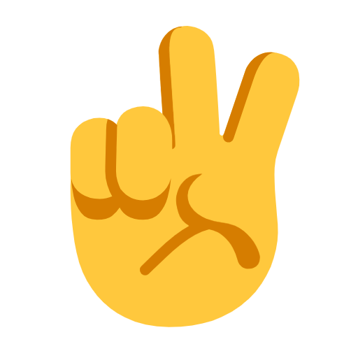 Victory Hand as drawn by Microsoft in Windows 11 23H2