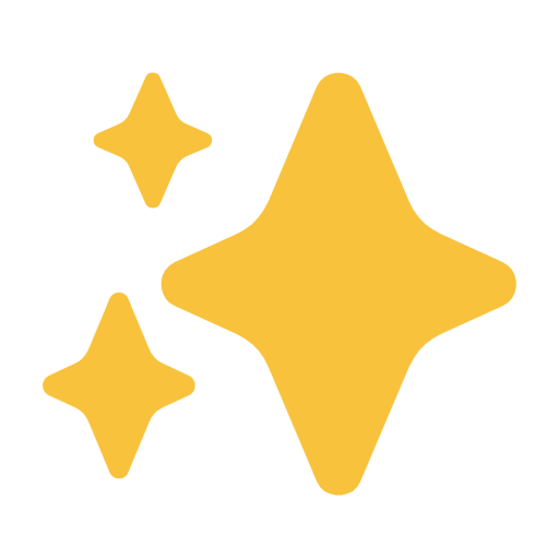 Sparkles as drawn by Microsoft in Windows 11 23H2