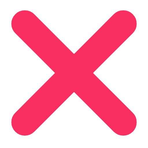 Cross Mark as drawn by Microsoft in Windows 11 23H2