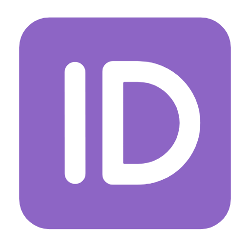ID button as rendered by Microsoft