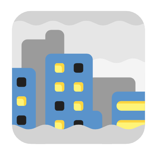 foggy as rendered by Microsoft