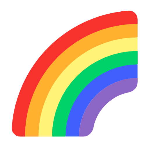 rainbow as rendered by Microsoft
