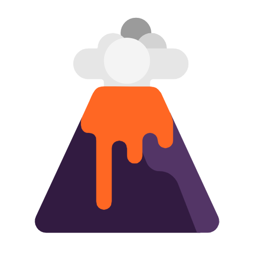 火山 as rendered by Microsoft