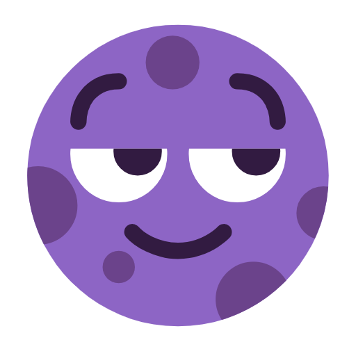 new moon face as rendered by Microsoft