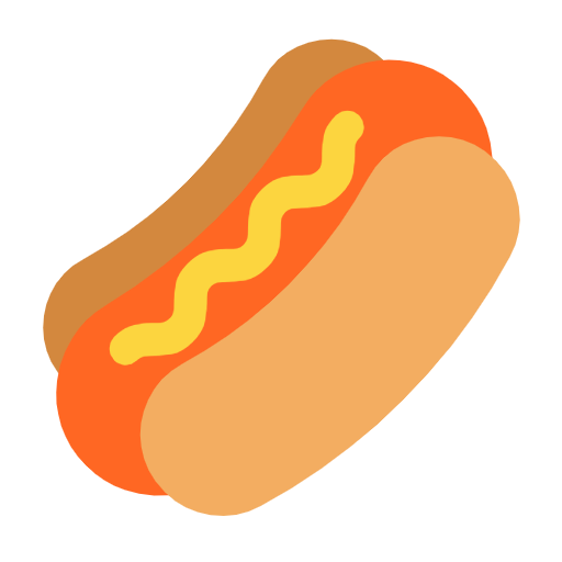 hot dog as rendered by Microsoft