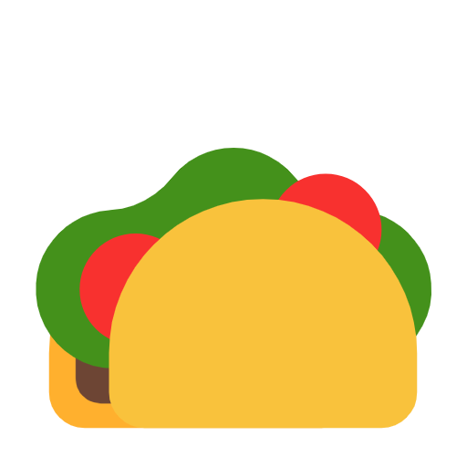 taco as rendered by Microsoft