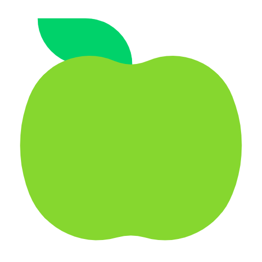 Green Apple as drawn by Microsoft in Windows 11 24h2 August 2025 Update