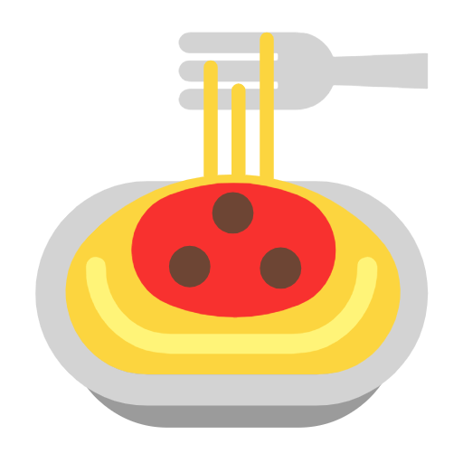 spaghetti as rendered by Microsoft