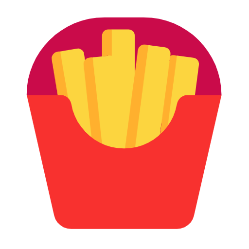 french fries as rendered by Microsoft